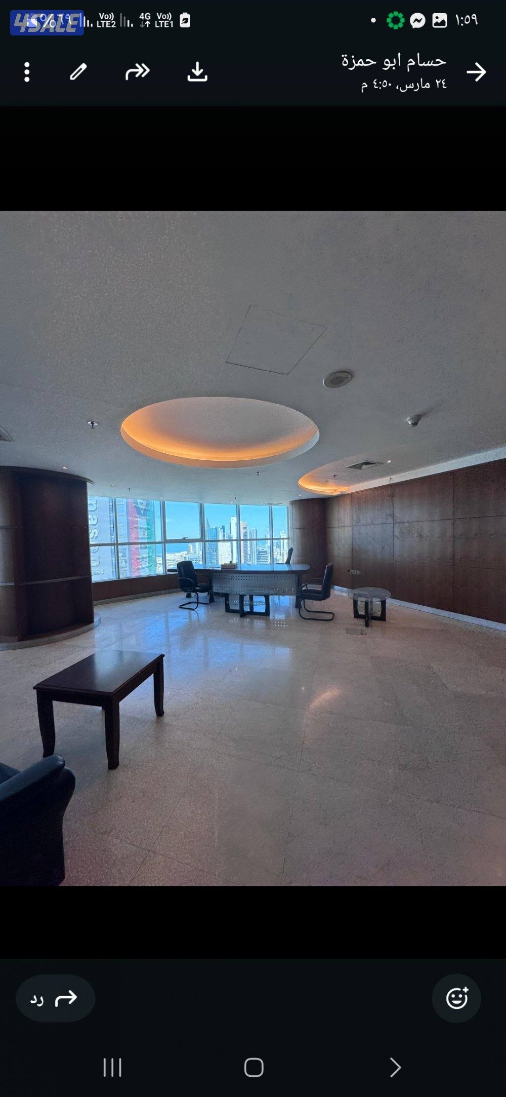 دور تجاري بمدينة الكويت-بالقبلة 
المساحة 350 متر دور كامل 
موقع متميز4