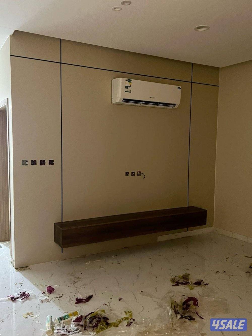 ديكور جبس بورد اسقف قواطع بارتيشن جبس بورد اصباغ بديل خشب8