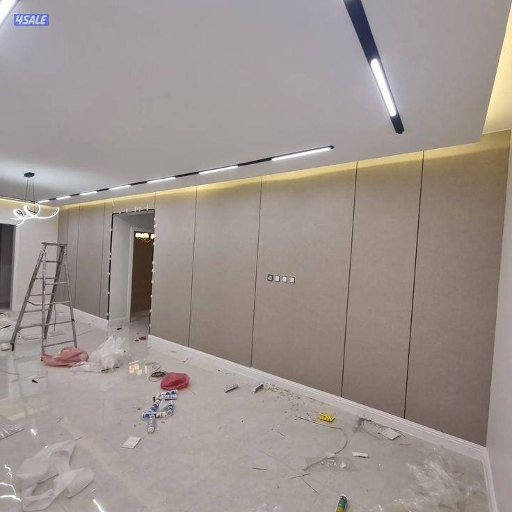 ديكور جبس بورد اسقف قواطع بارتيشن جبس بورد اصباغ بديل خشب10