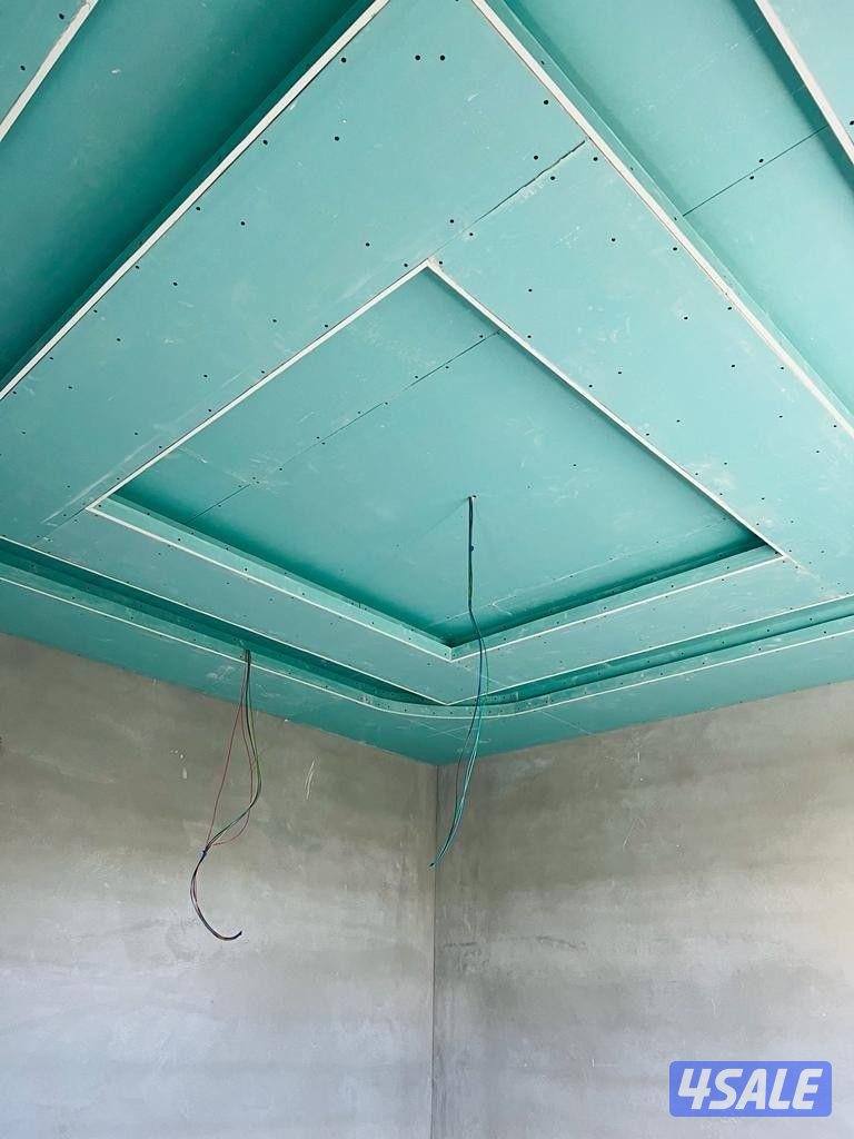 ديكور جبس بورد اسقف قواطع بارتيشن جبس بورد اصباغ بديل خشب13