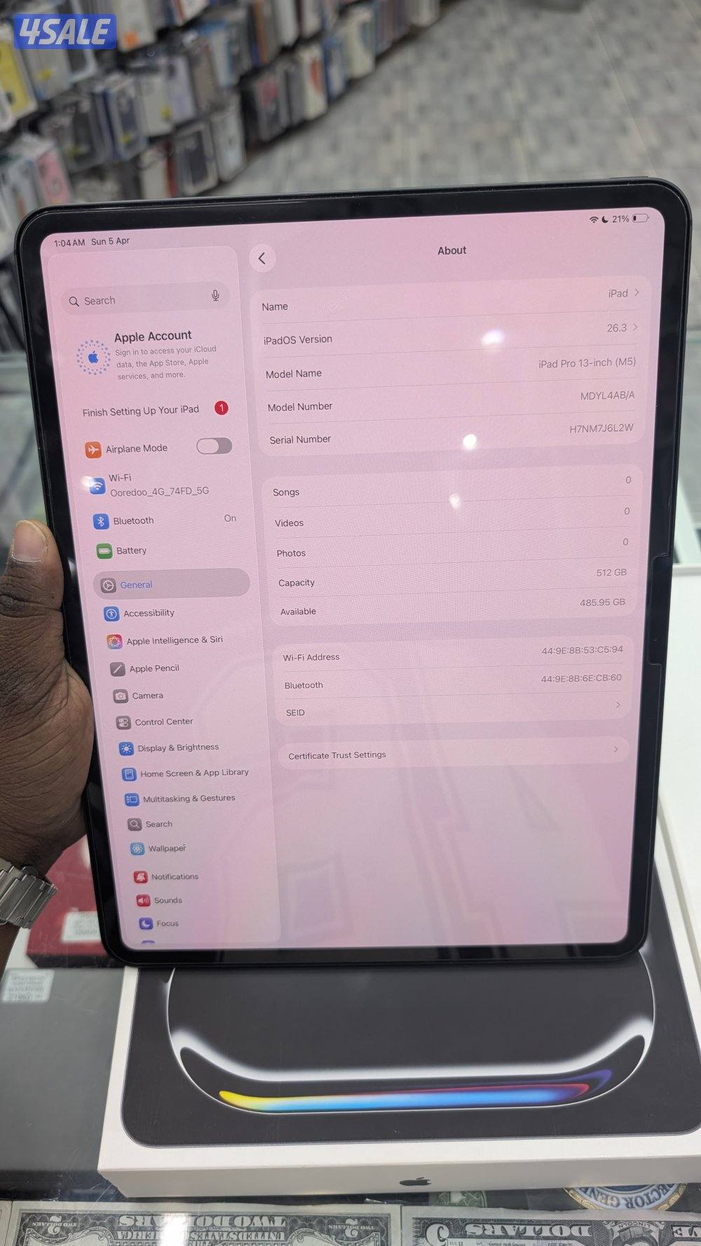 Apple Ipad pro M5 (13 inch)4