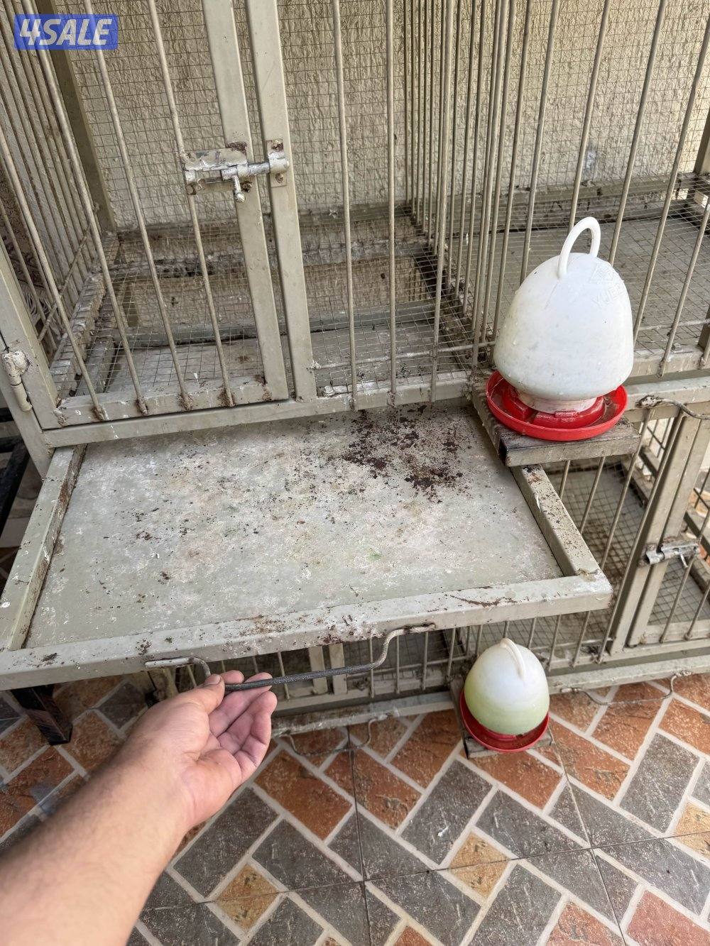 قفص خانات ام ٦ درج سحاب لكل خانه أقفاص3