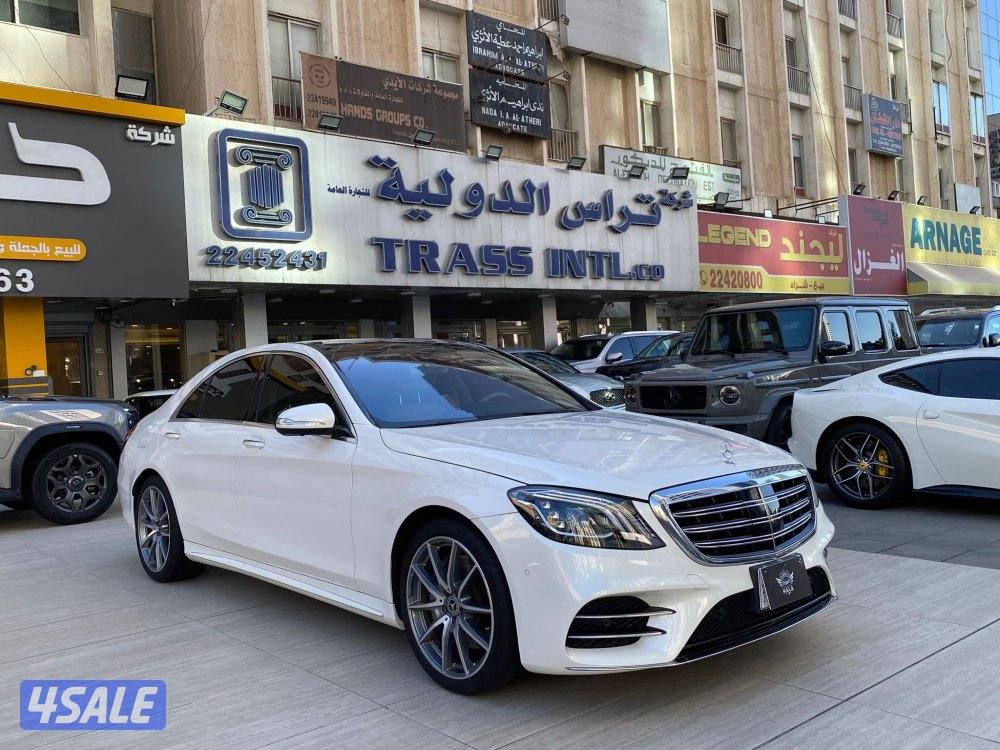 مرسيدس S450 موديل 2020 عداد 22 الف كيلو فقط سيرفس منتظم صبغ الوكاله1