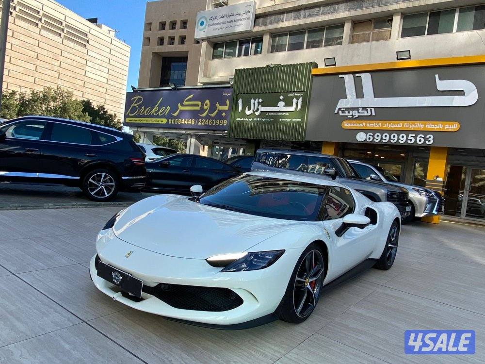 فيراري GTB 296 موديل 2023 عداد 5 الف كيلو فقط تحت الكفاله صبغ الوكاله0