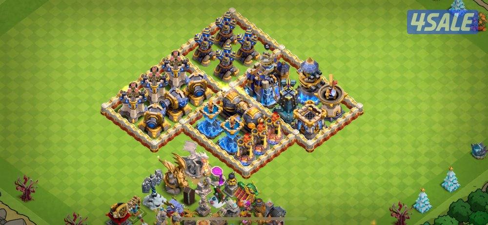 كلاش اوف كلانس تاون ١٨ - دفاعات ماكس وملوك شبه ماكس ومعدات ماكس5