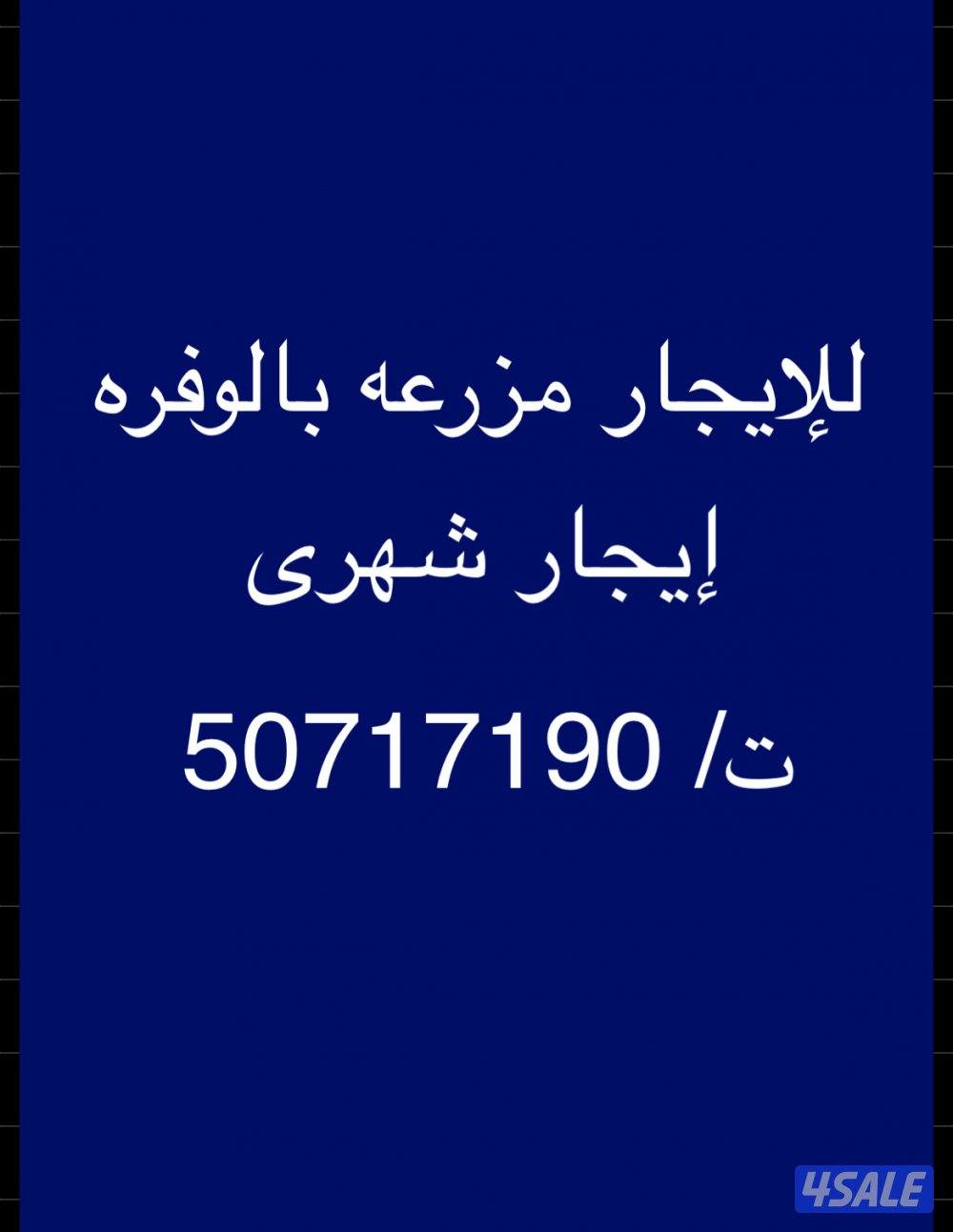 للإيجار مزارع بالوفره0