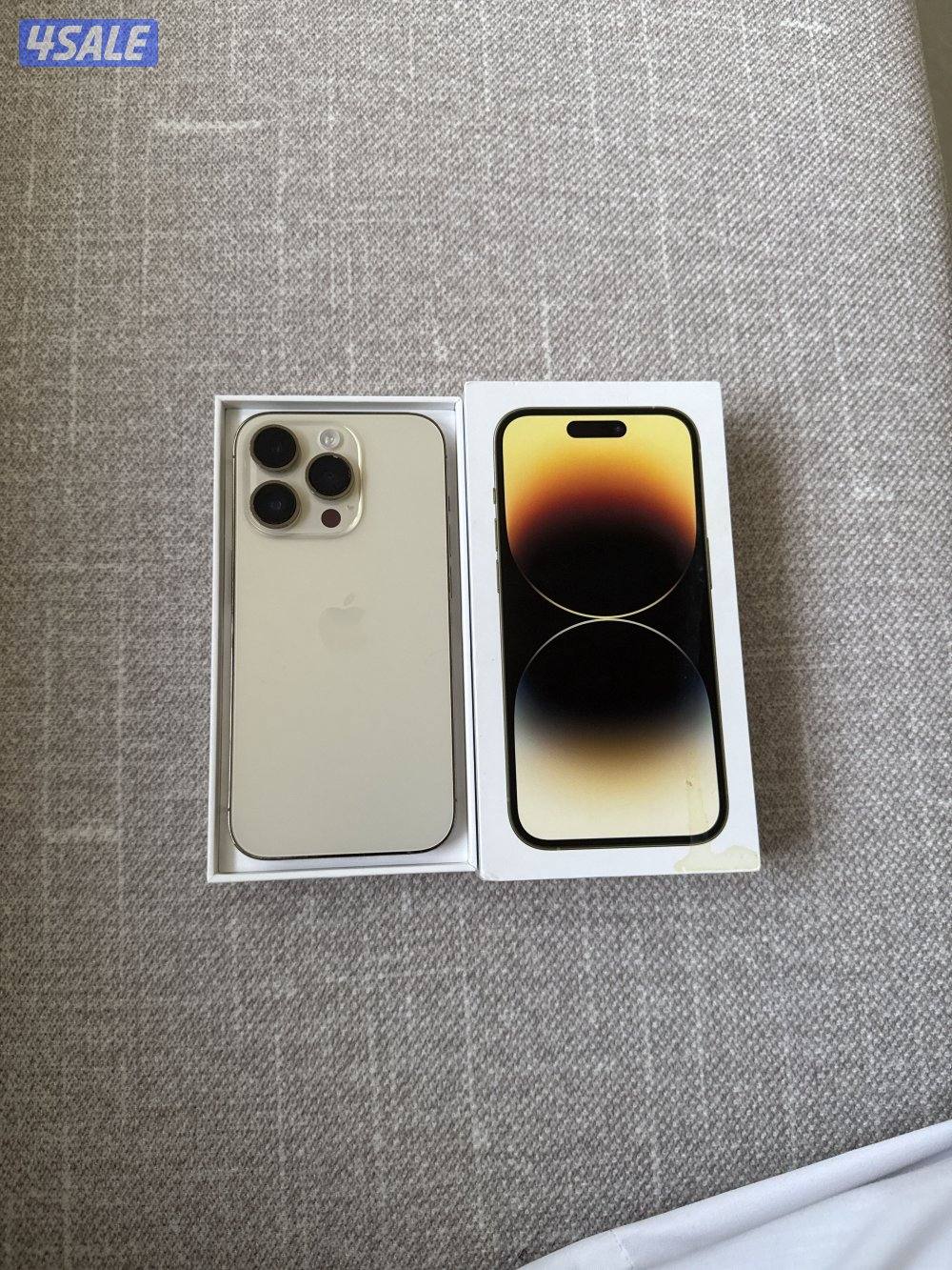 قابل للتفاوض ايفون 14 pro 256gb ذهبي شاشه خربانه2