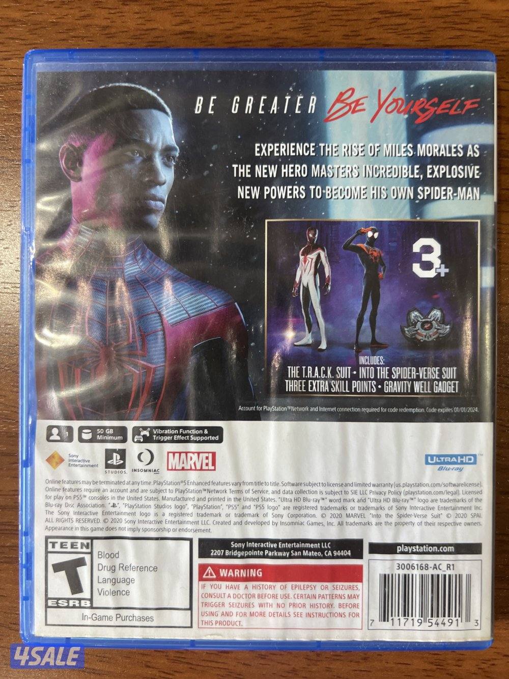 سبايدر مان مايلز مورالز pS 5 اصدار انجليزي غير معرب3