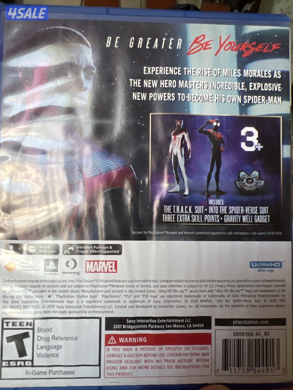 سبايدر مان مايلز مورالز pS 5 اصدار انجليزي غير معرب4