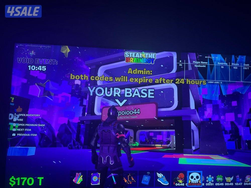 اقوى حساب فورت شيطون ونوادر ماب السرقه قوي9