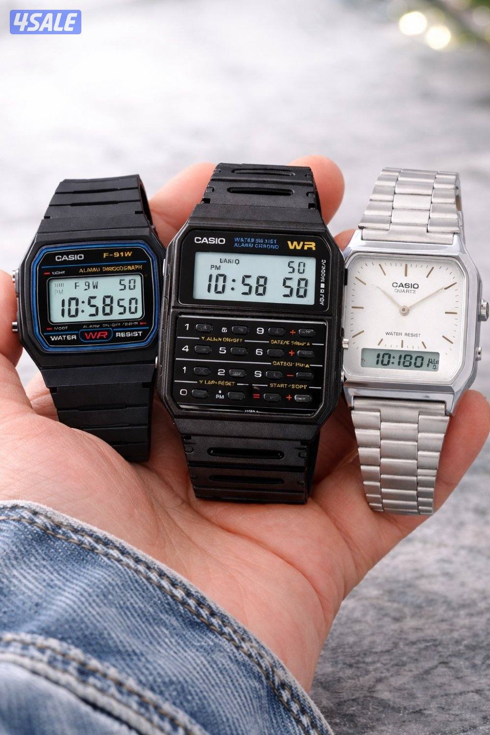 للبيع ساعات كاسيو اصليه بأسعار مناسبة جدا كفاله سنه0