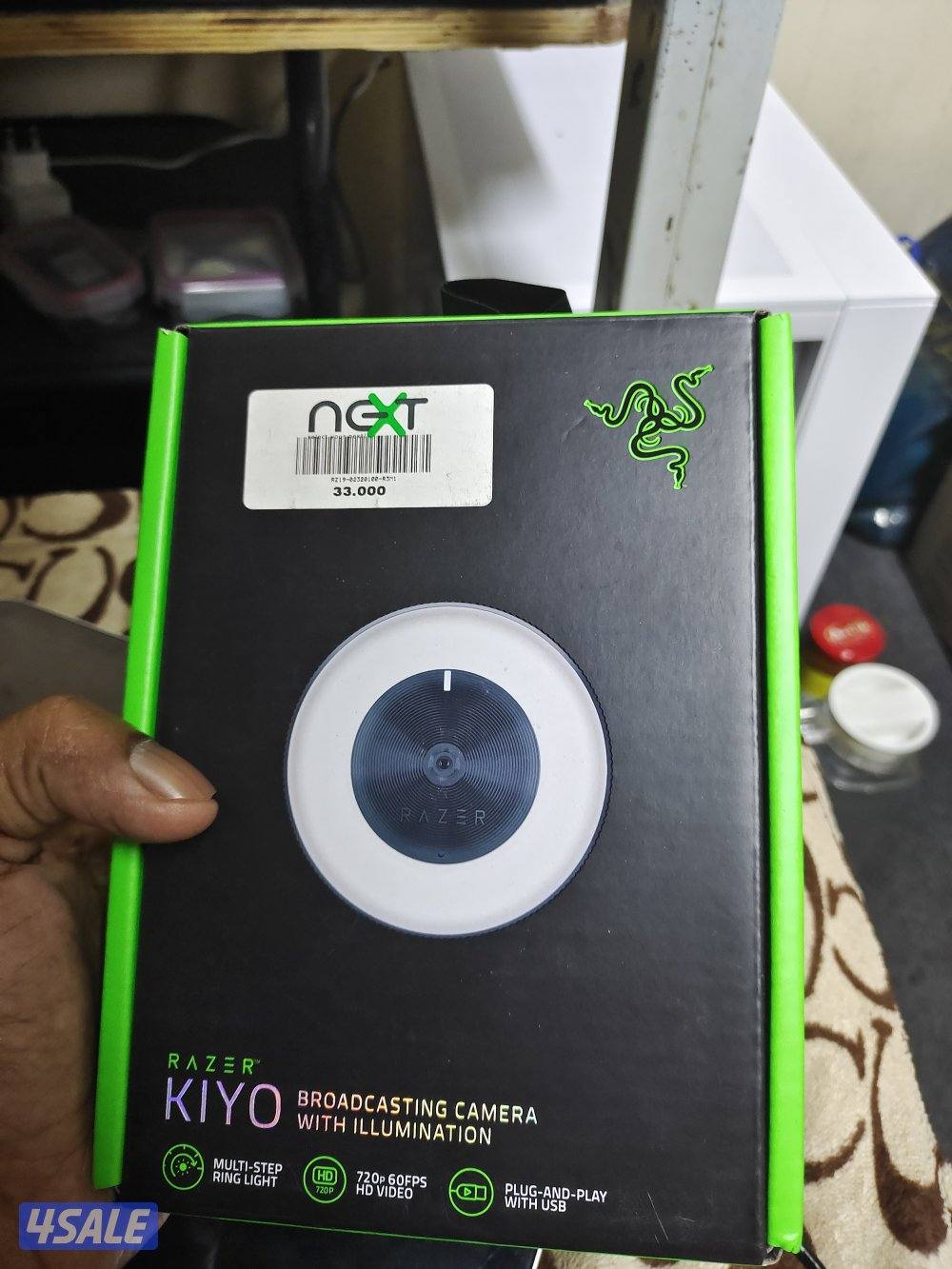 Razer Kiyo 1080p 30Fps 720p 60Fps HD Streaming Web Cam with Ring Light0