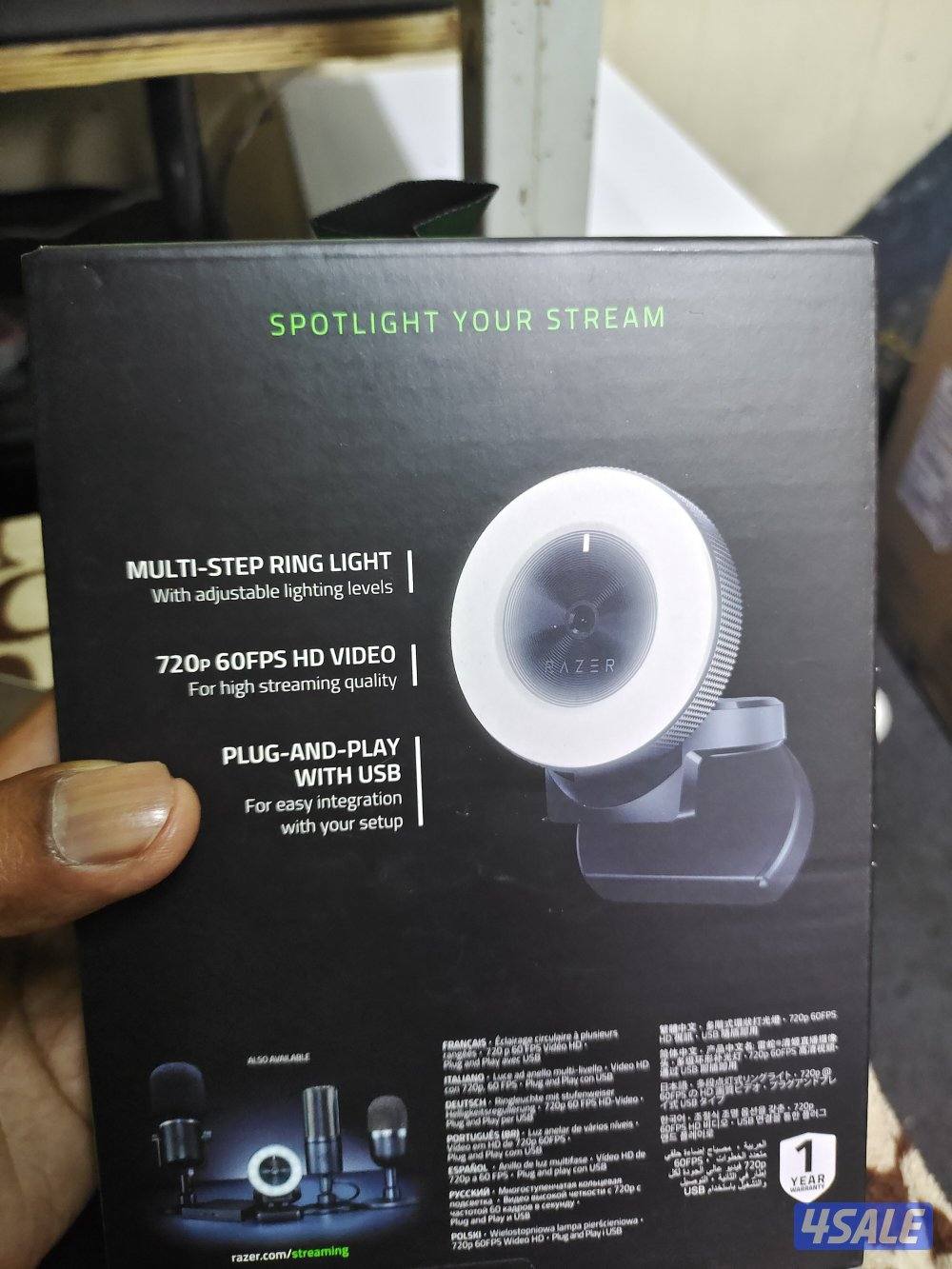 Razer Kiyo 1080p 30Fps 720p 60Fps HD Streaming Web Cam with Ring Light1
