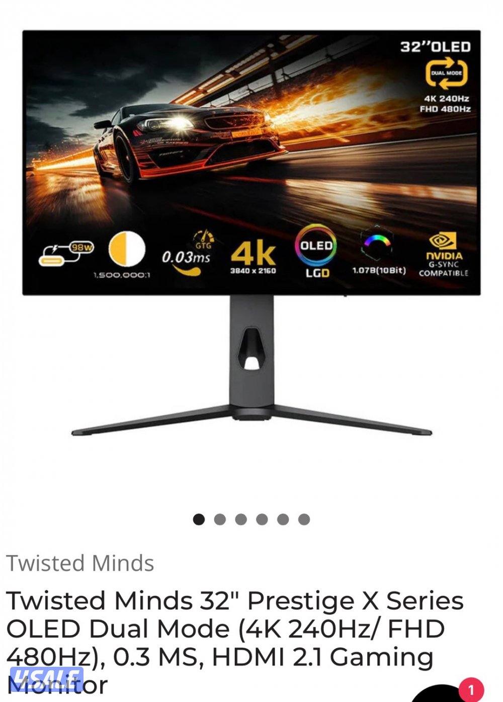 شاشه twisted OLED 32inch 4K0
