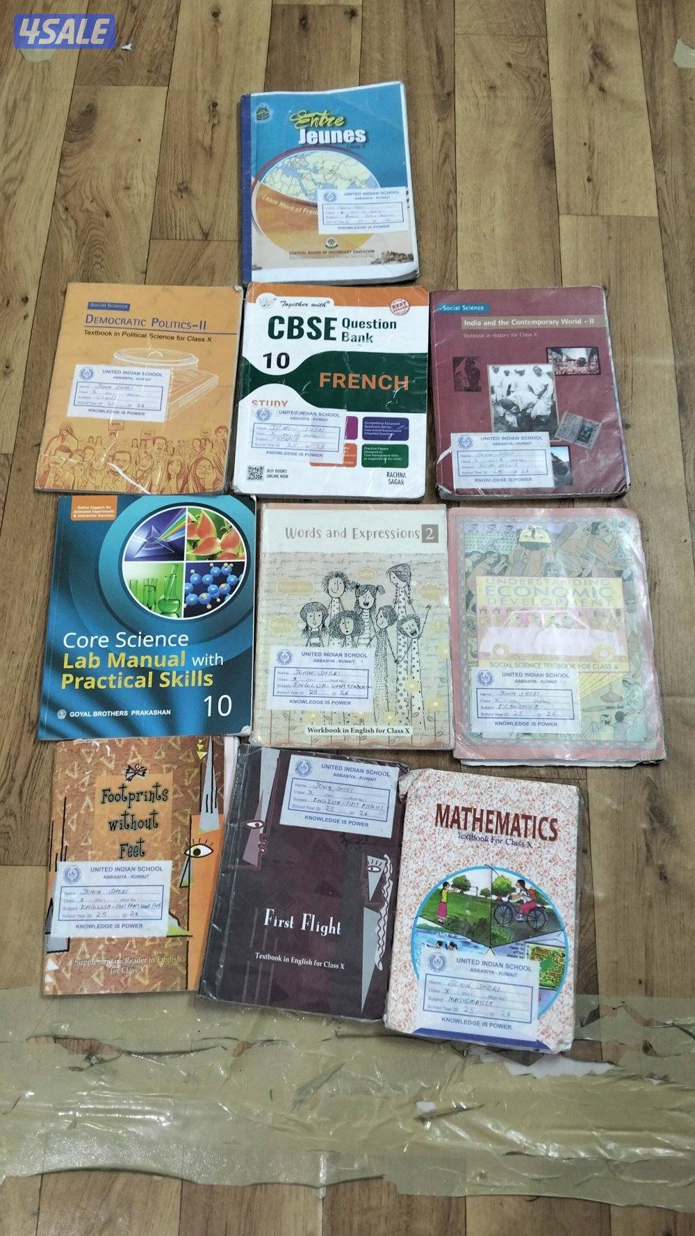 class 10 CBSE used books it is in a bit damaged only a bit0