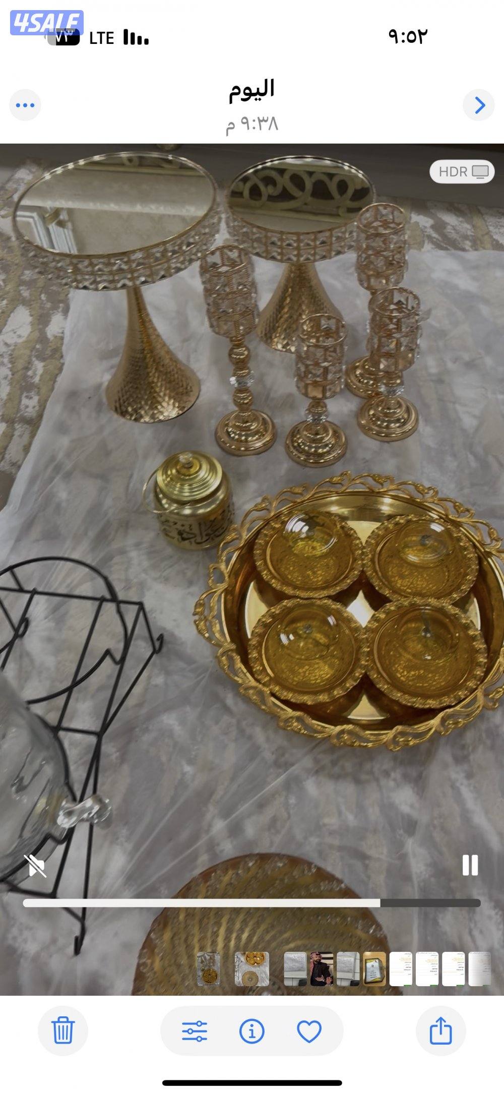 للبيع تحف واكسسوارات حق حلا وفطاير وشمعدان وأغراض متنوعه1