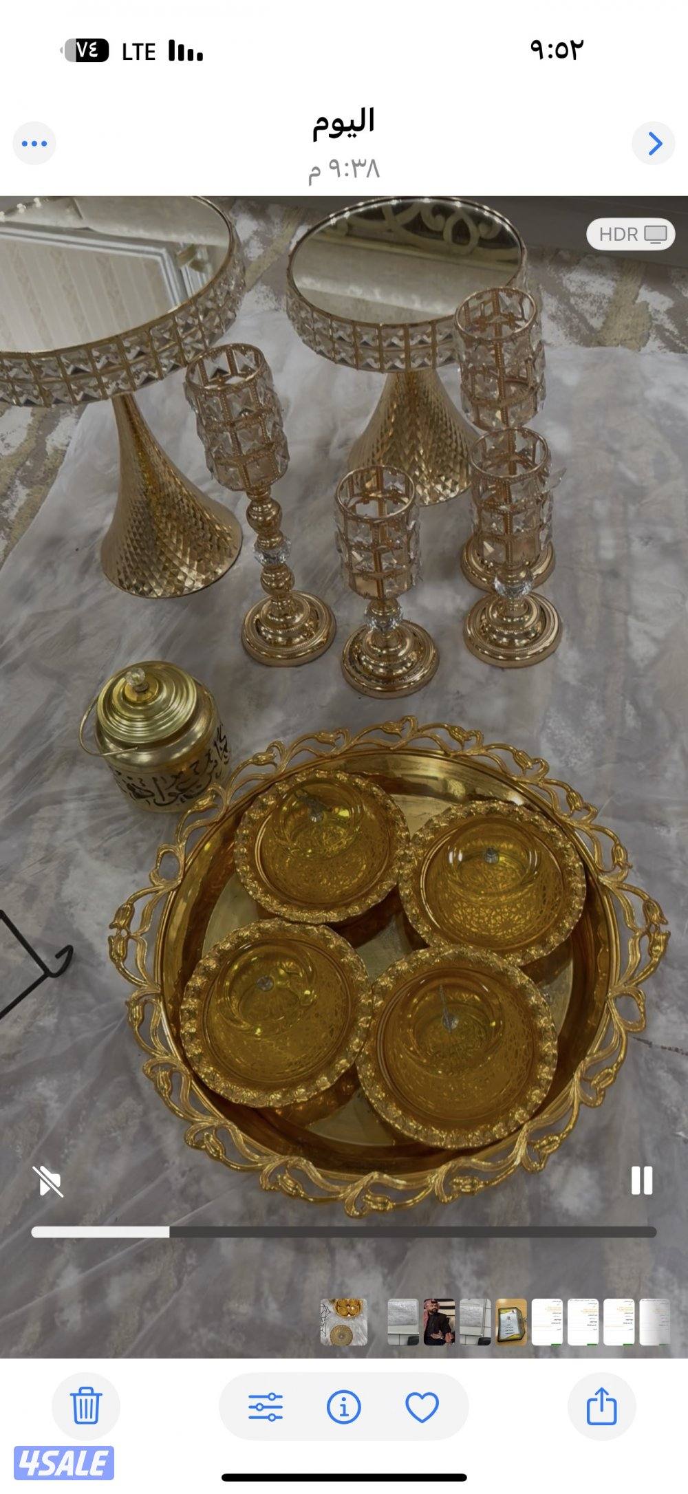 للبيع تحف واكسسوارات حق حلا وفطاير وشمعدان وأغراض متنوعه2