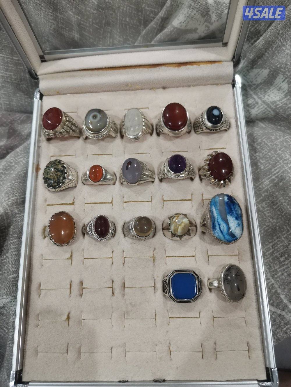 خواتم فضه كل واحد عليه سعر0