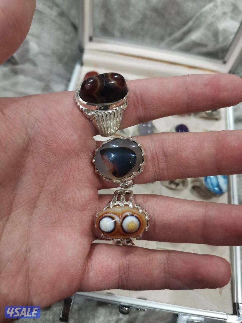 خواتم فضه كل واحد عليه سعر1