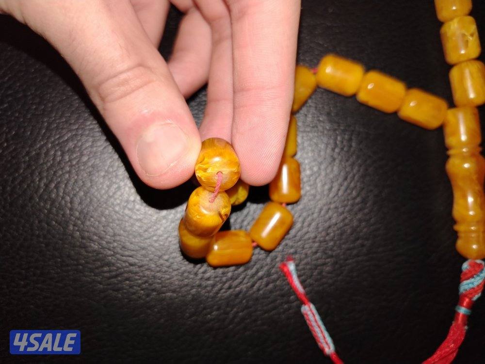 مسباح تراب كهرب عسلي 33حبة 46جرام/للجادين فقط3