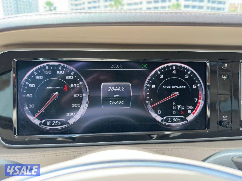 مرسيدس S63 AMG موديل 2014 ماشي 15الف شرط الفحص بالكامل15