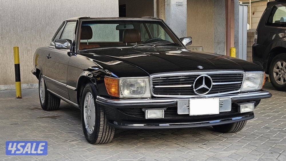 مرسيدس 500sl اوربي موديل ١٩٨٦ ممشى ١١٥ الف مخزنة2