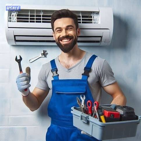 تكيف❄ وحدات، مركزي، غسيل، تركيب، ثلاجة،3