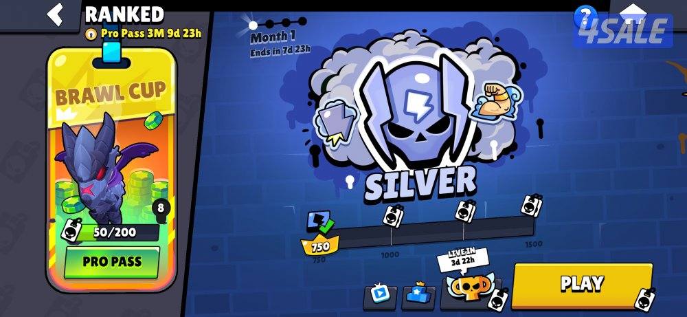 حساب لعبه براول ستارز للبيع٣٣الف كاس ٩٨بطل0