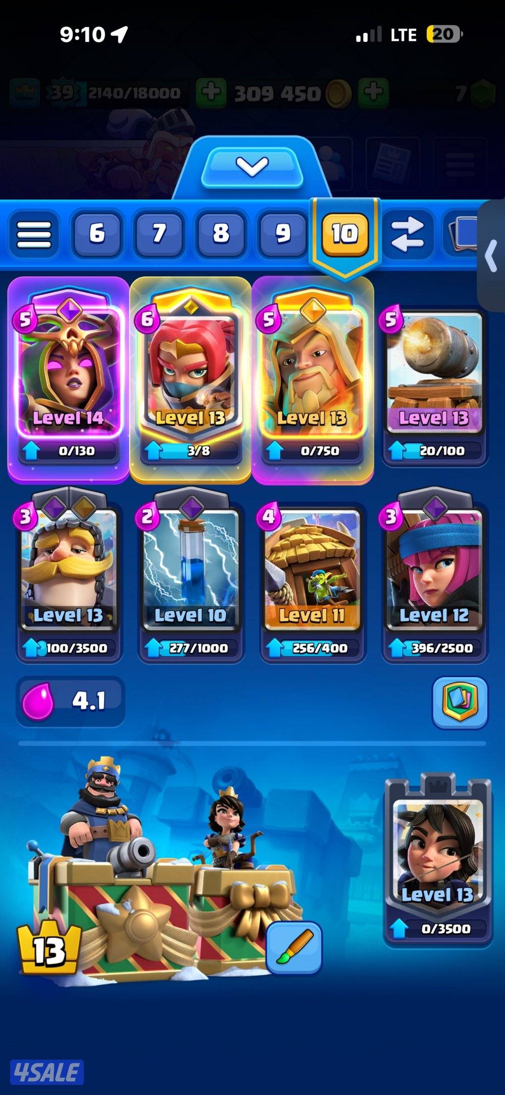 حساب clash royal.للبيع1