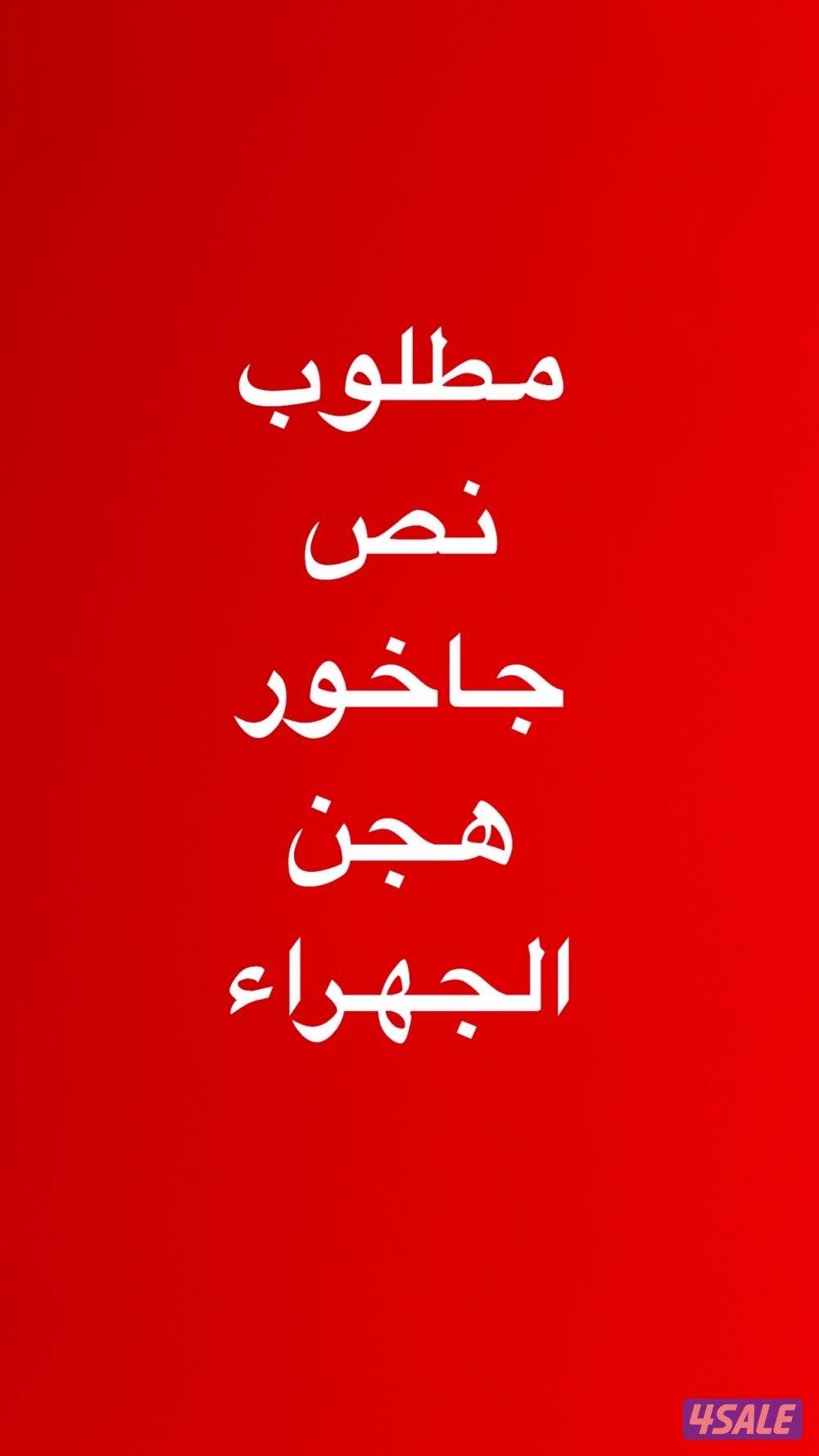 مطلوب نص جاخور بالجهراء0