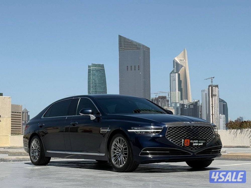 جينيسسG90 L موديل2021 عداد42الف وارد الكويت سيرفس منتظم1