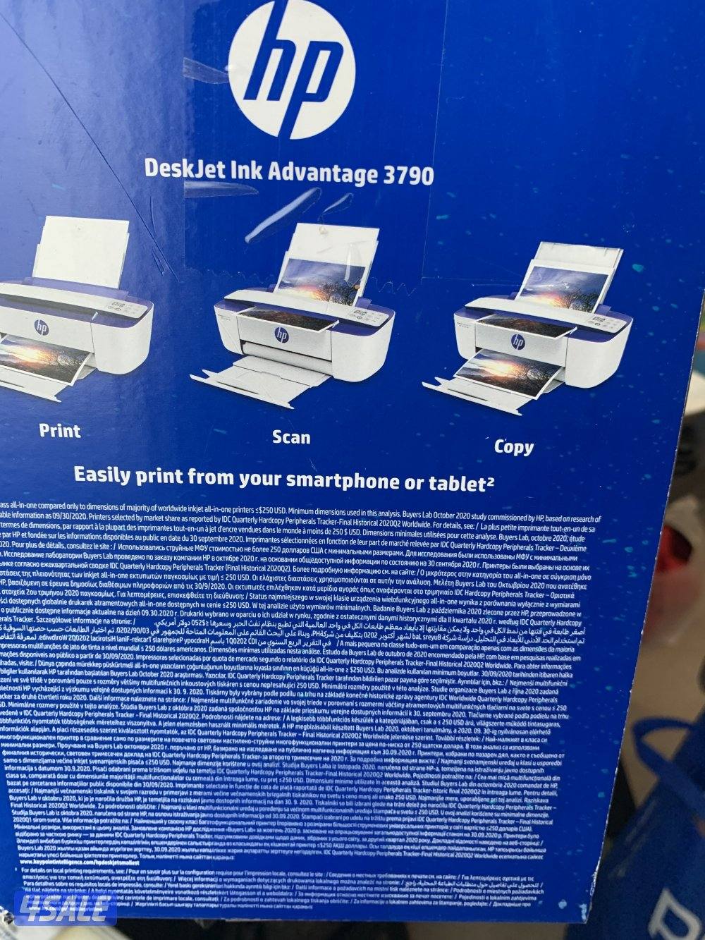 للبيع  طابعة deskjet 3790 غير مستعمله بالكرتون2