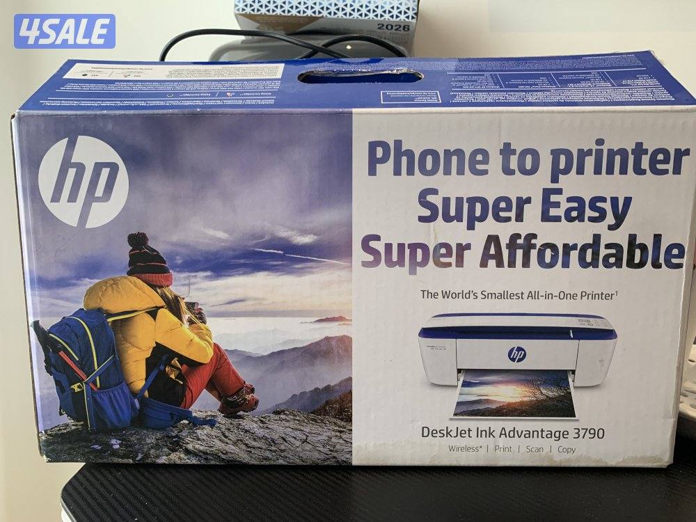 للبيع  طابعة deskjet 3790 غير مستعمله بالكرتون3