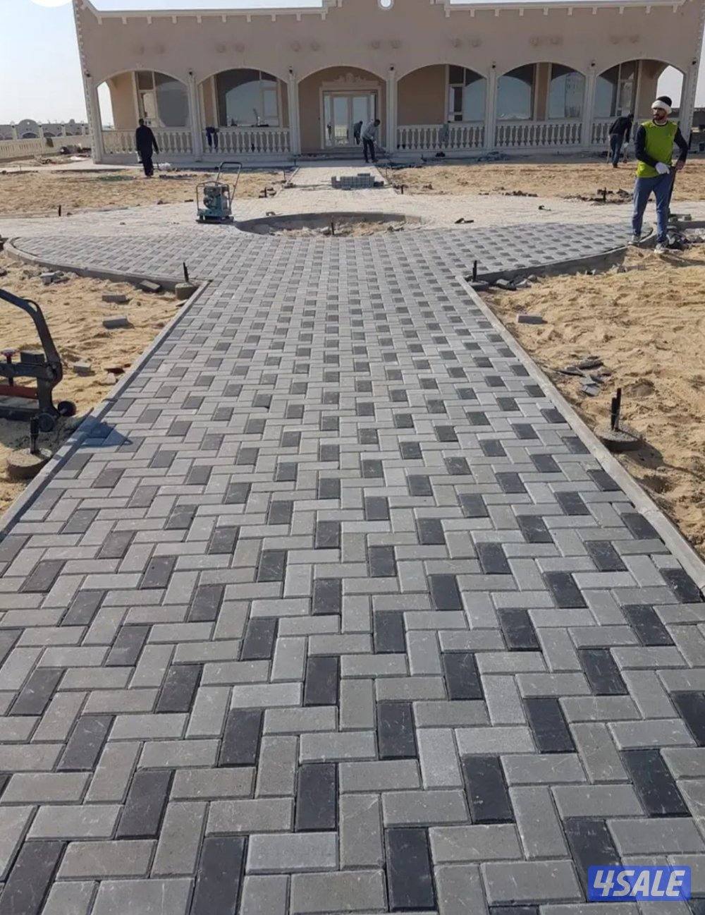 معلم بلاط متداخل وكربستون وكاشي وصب مزييك ارضيات10
