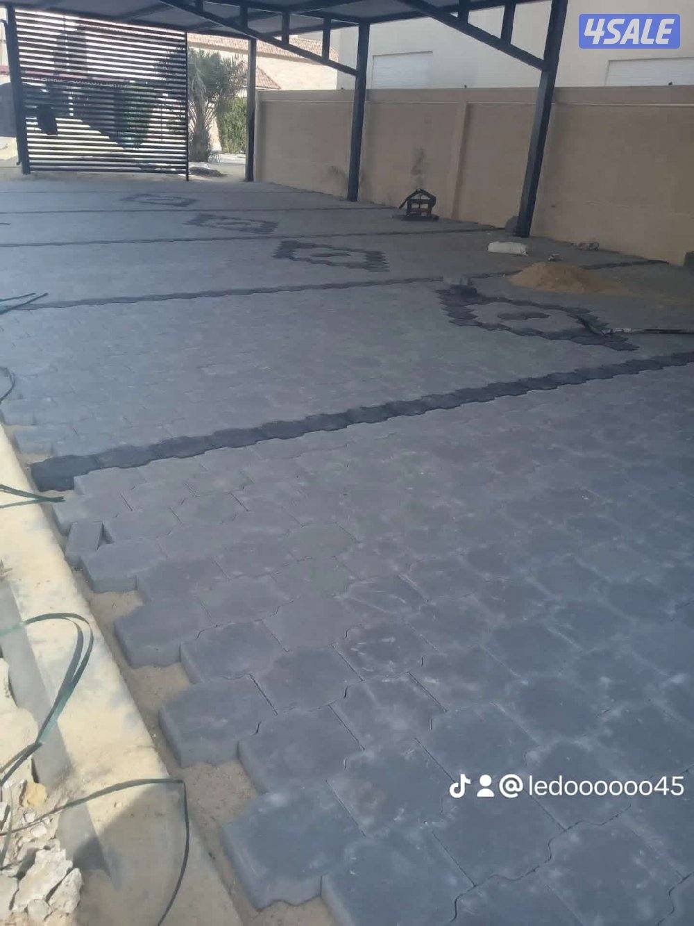 معلم بلاط متداخل وكربستون وكاشي وصب مزييك ارضيات11