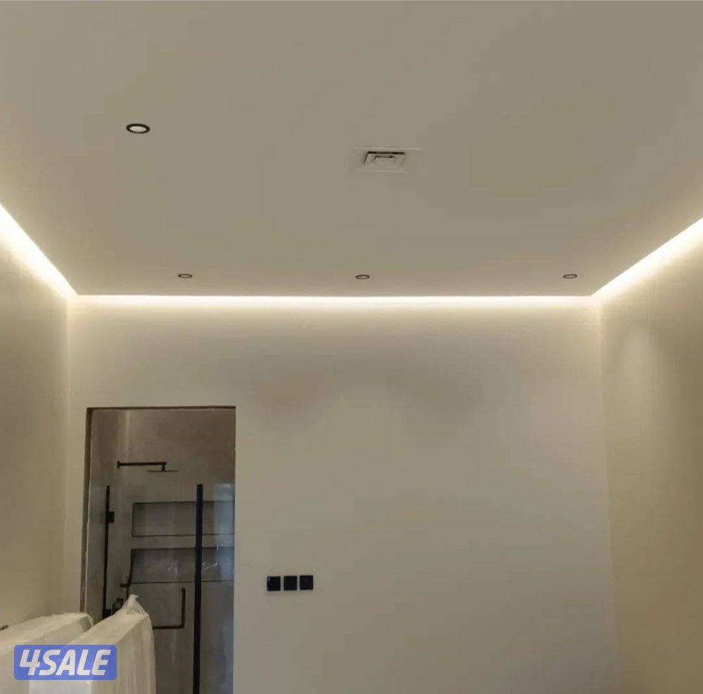 جبسم بورد بارتشن ديكور جبس باب كرديون  سقف 60x606