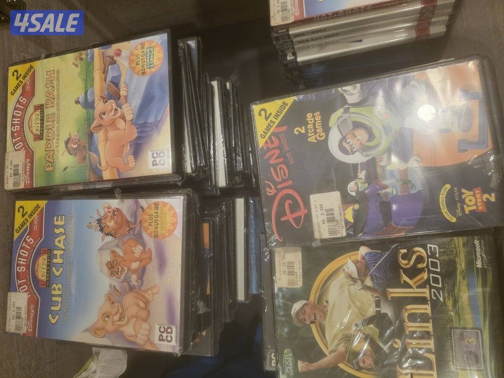 للبيع اشرطة PC قديمة متكررين اغلبهم سعر الحبة على دينار0