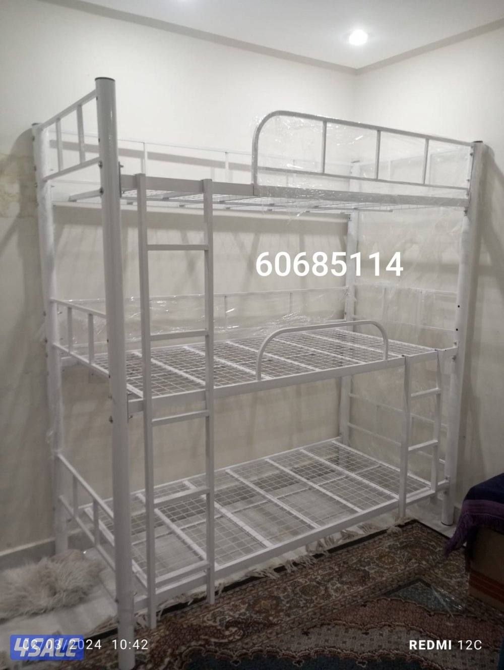 سرير سنجل +سرير دبل سرير  جميع القياسات دواشق طبيه جميع القياسات مخده3