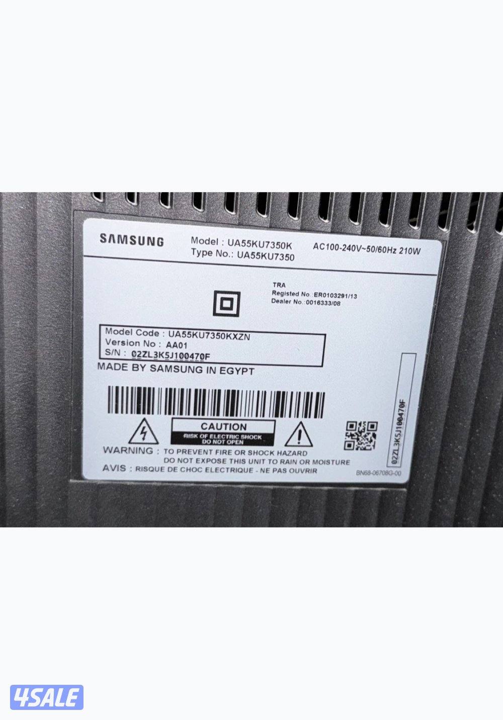 تلفزيون فوركي ٥٥ بوصه - 4K Samsung 55 Smart TV4