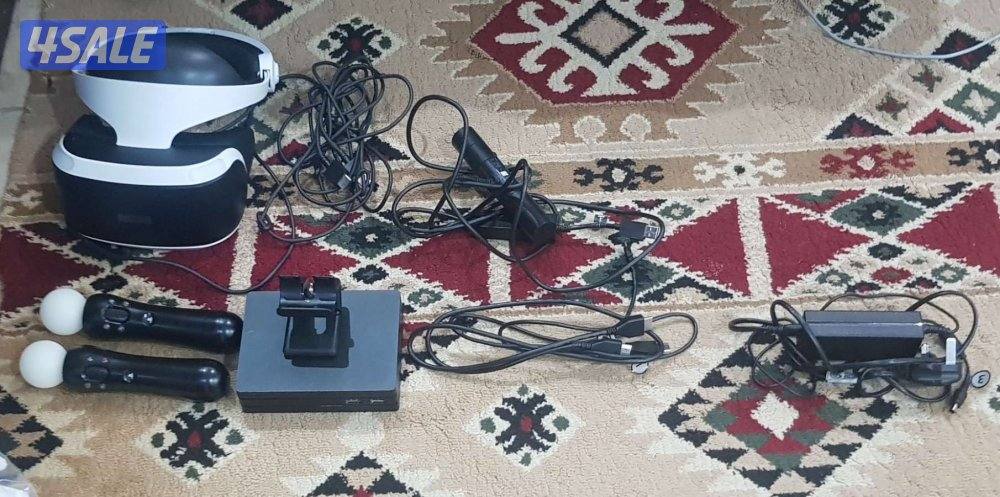 Ps4 Vr مع كامل ملحقاتها بدون البوكس0