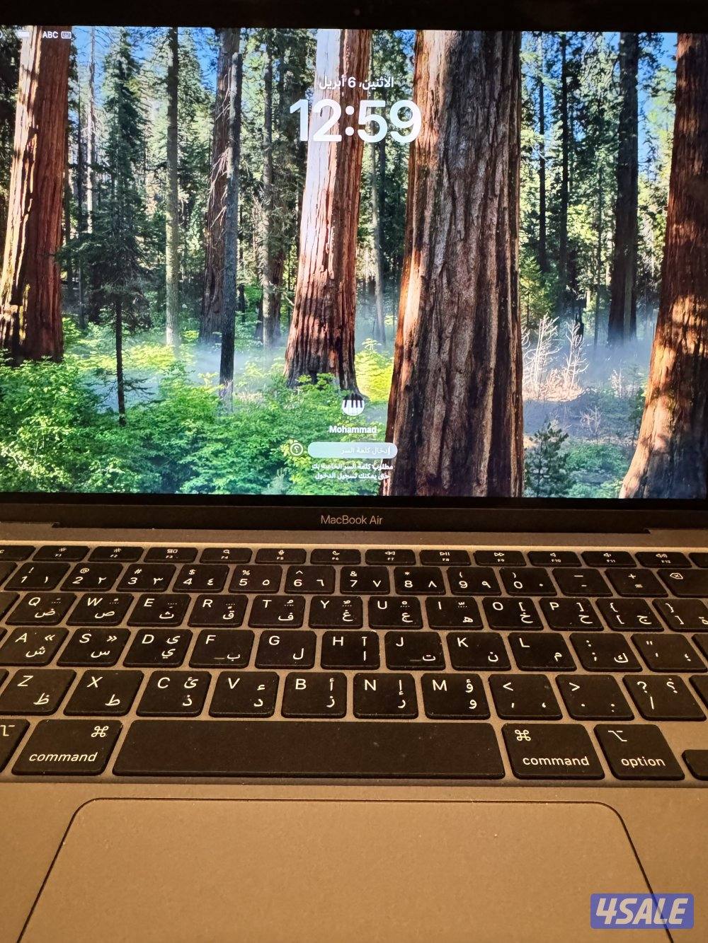 للبيع Macbook air m1 نظيييف0