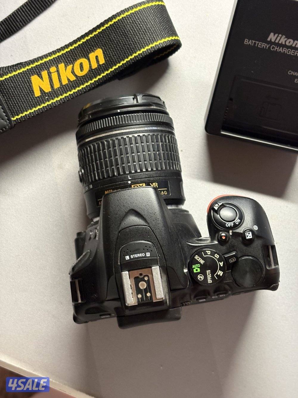 Nikon D5600 مع العدسة – حالة ممتازة - استعمال خفيف .2