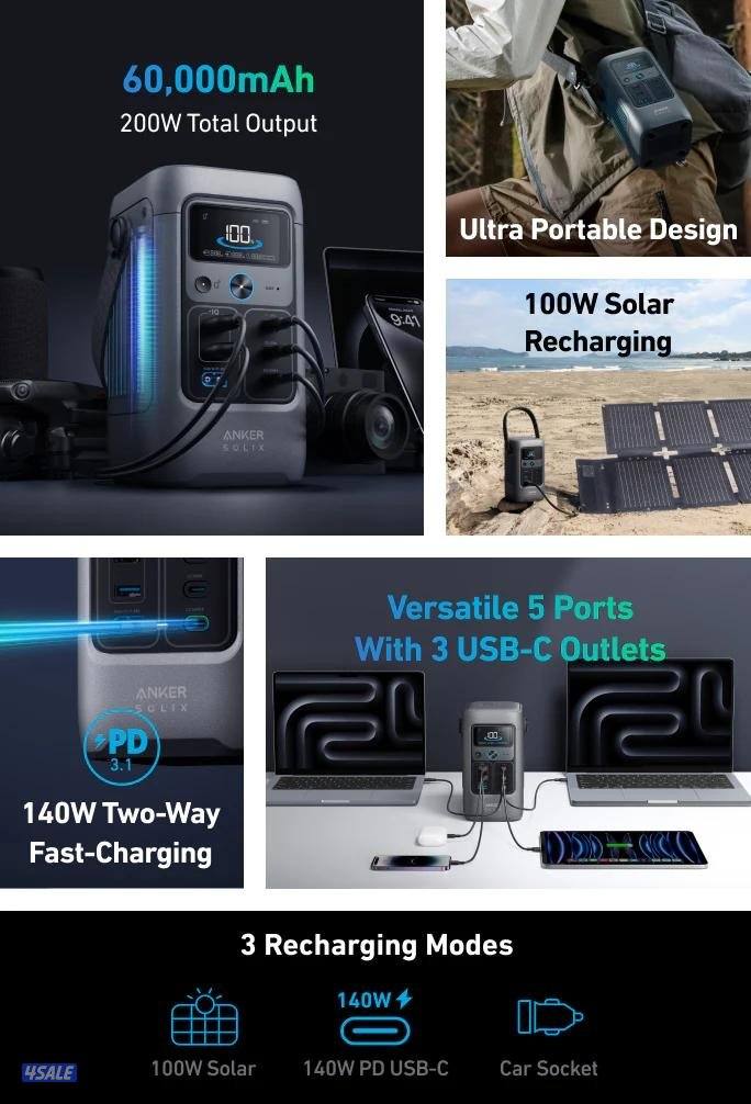 ANKER SOLIX C200 انكر بور Power1