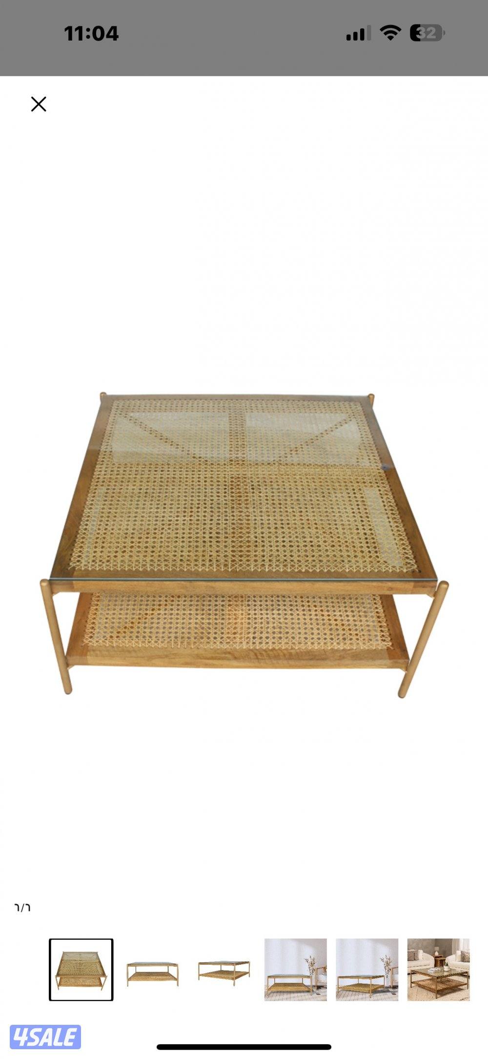 صالة كاملة من صفاة هوم مع طاولة وسط وطاولتين جانبيتين استعمال ٥ شهور5