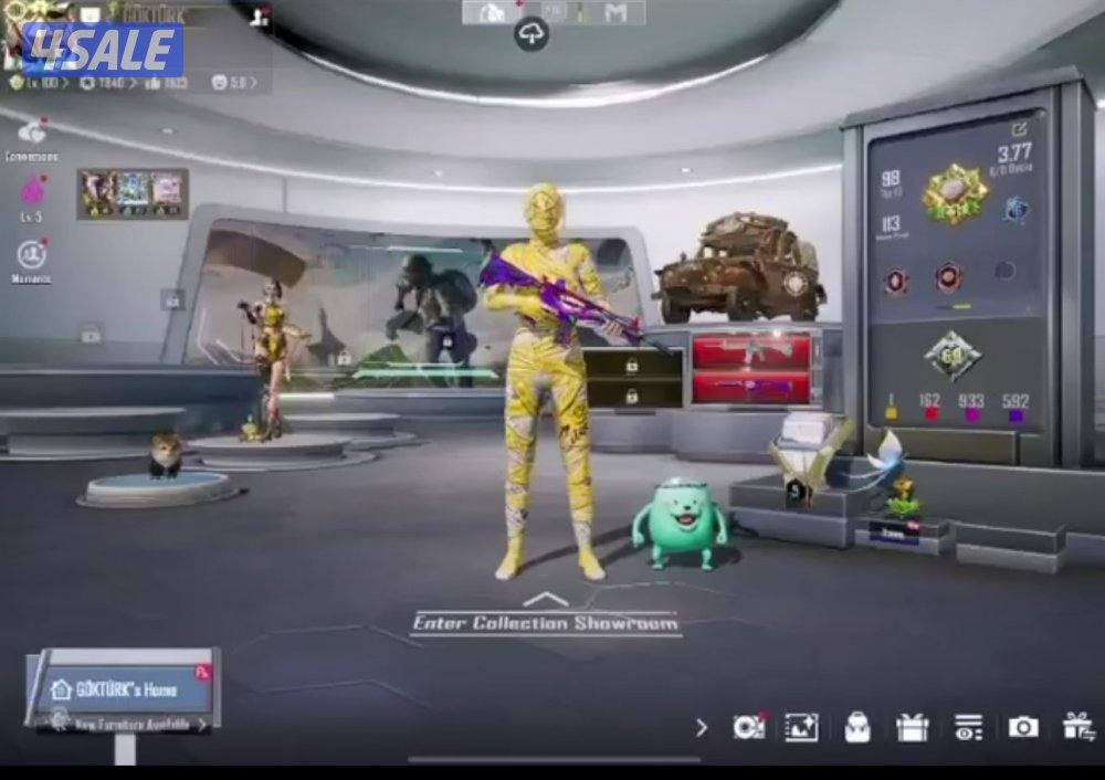 حساب ببجي امفور ثلجي و جوكر ماكس و قوي حيل0