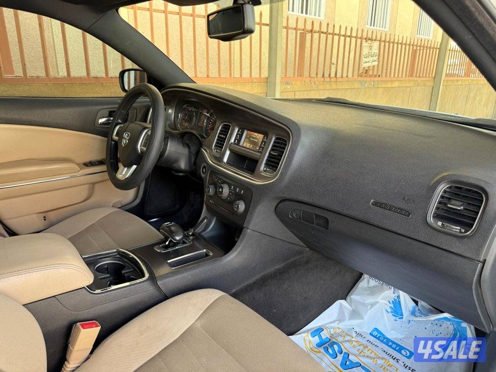 بحالة ممتازة جدا دودج تشارجر 2014 وكالة 6 سلندر فحص ماكينة قير شاسي10