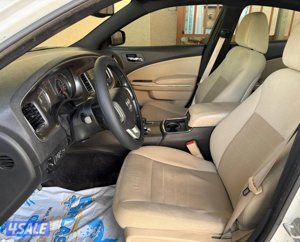 بحالة ممتازة جدا دودج تشارجر 2014 وكالة 6 سلندر فحص ماكينة قير شاسي9