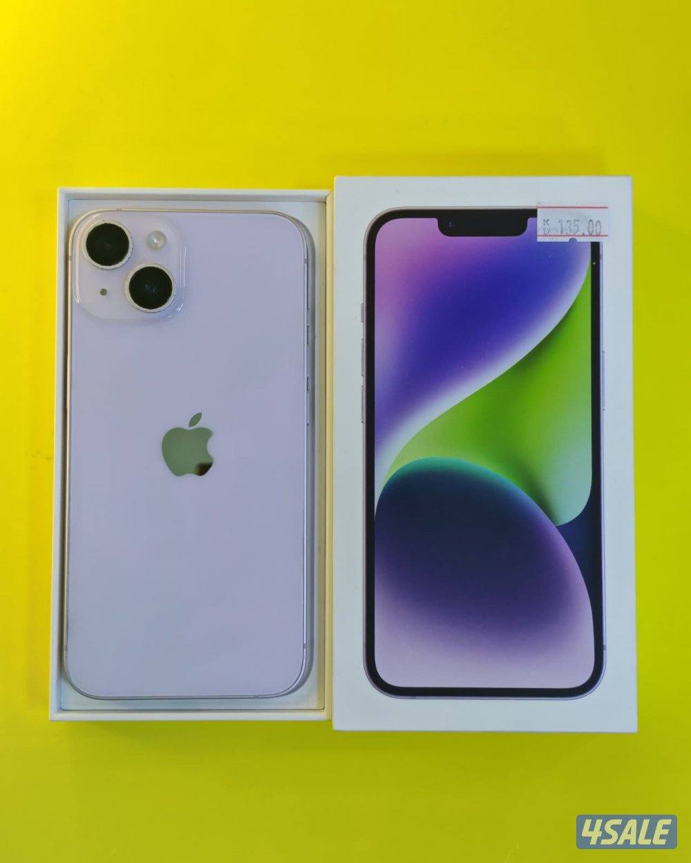 ايفون 14 – 128 جيجا – بنفسجي بطارية 85% مستعمل كالجديد0