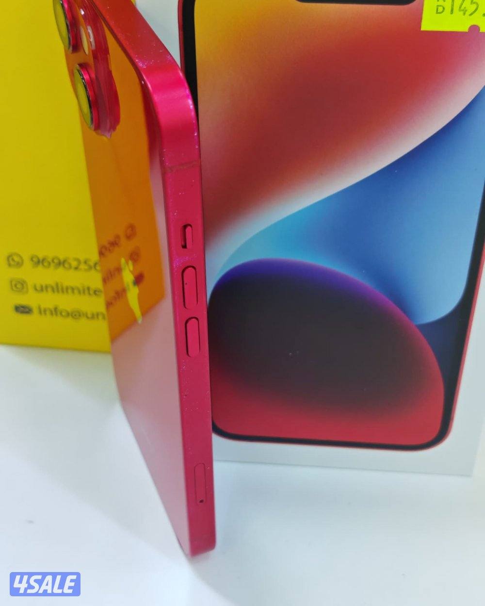 ايفون 14 – 256 جيجا – أحمر بطارية 80% مستعمل كالجديد5