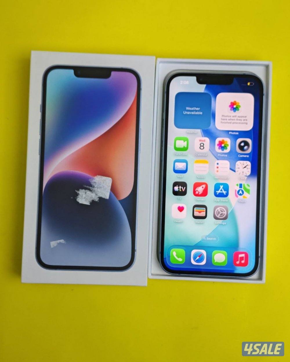 ايفون 14 – 256 جيجا – أزرق بطارية 78% مستعمل كالجديد3